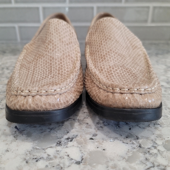 Jenny by Ara Germany Mokassin Moccasin Loafer Tan Animal Print Leather Sz: 7 - Picture 3 of 8